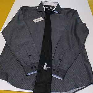 KENNETH COLE REACTION Carbon dress shirt NWT